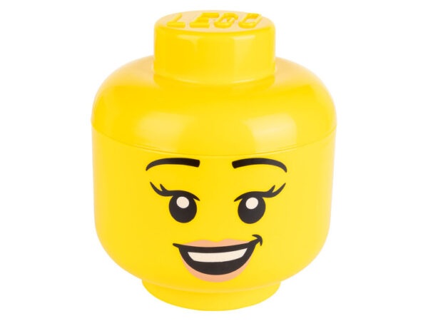 LEGO Malý úložný box ve tvaru Lego hlavy (Happy Girl)
