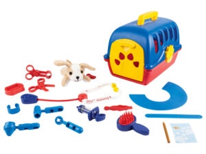 Playtive Přepravní box s plyšovým zvířátkem a pří (modrá)