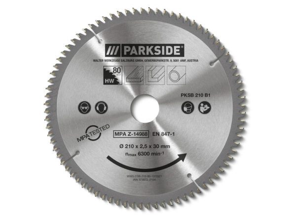 PARKSIDE® Pilový kotouč PKSB 210 B1 (80 zubů)